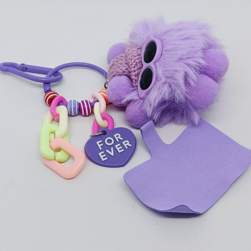 strap/strap hp boneka/gantungan kunci/gantungan kunci boneka/gantungan bulu/gantungan