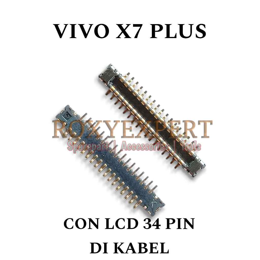 Konektor Lcd Vivo X7 Plus Di Mesin 34 Pin Soket Lcd Connector Lcd Fpc