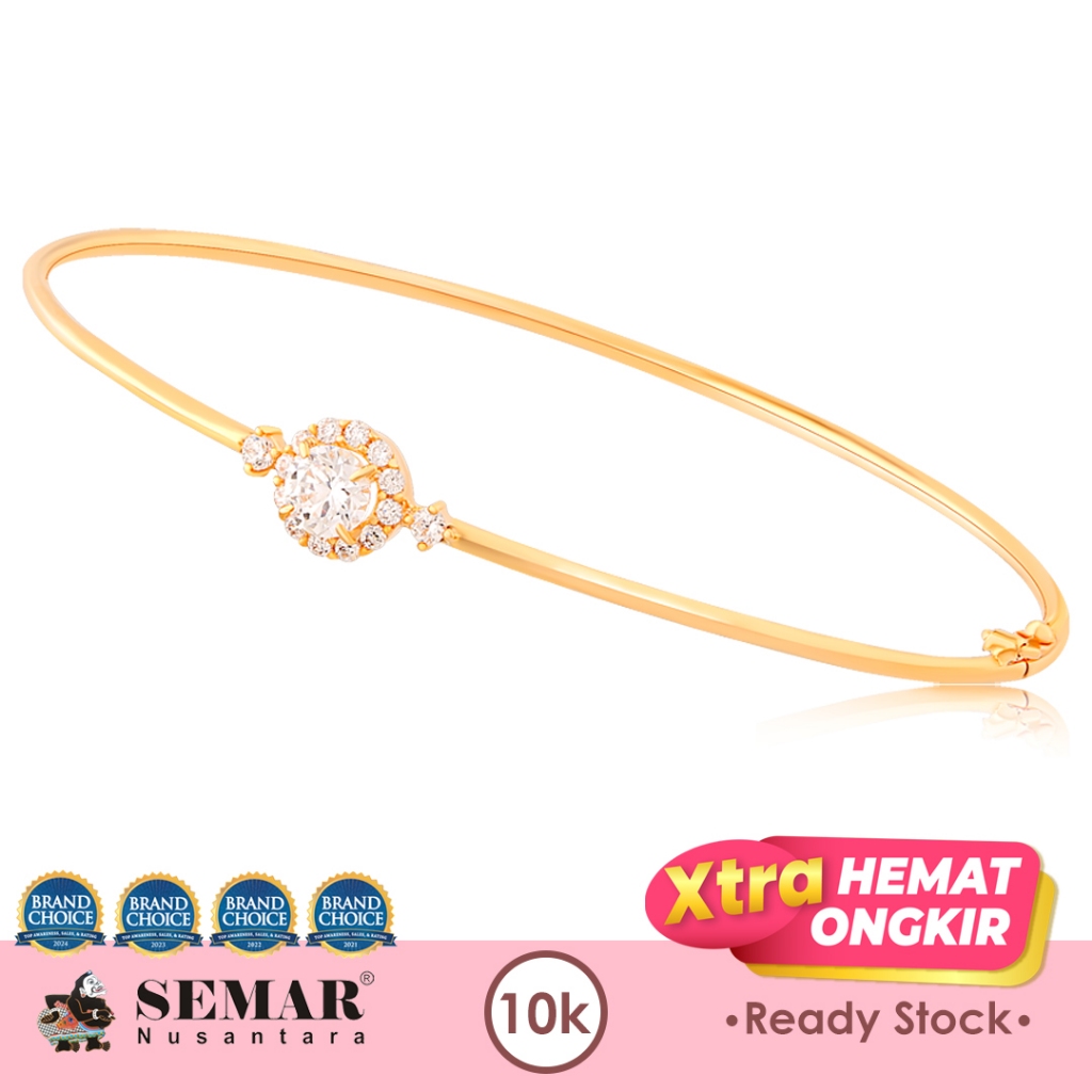 Gelang Emas Galina Round Bangle Gold 10K Semar Nusantara