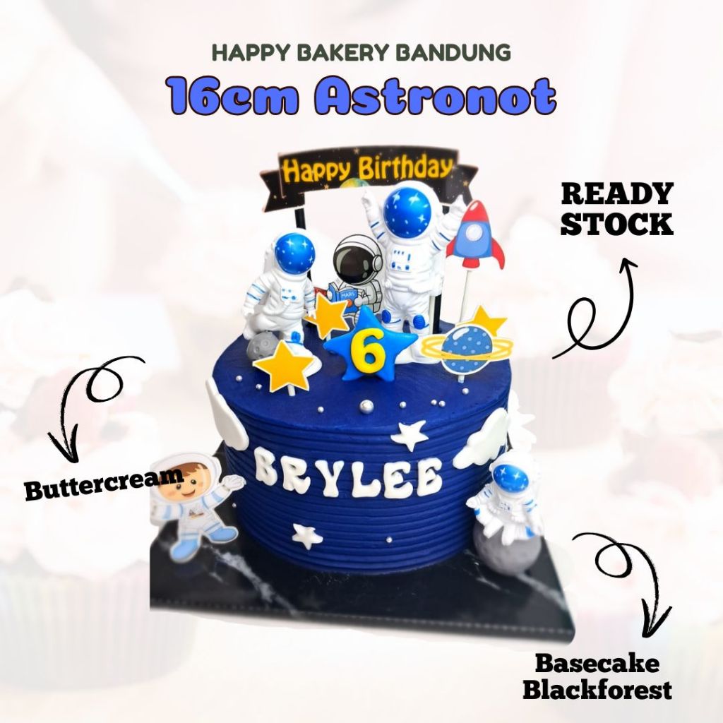 Astronot cake. kue ulang tahun astronot