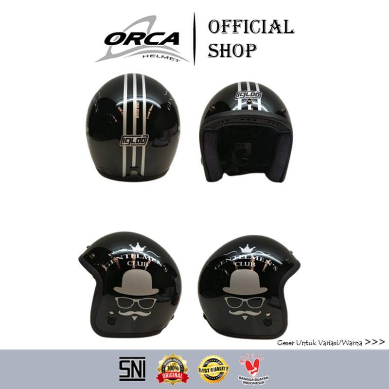 HELM IGLOO, Bogo Retro, IGLOO NEW EDITION size L SNI