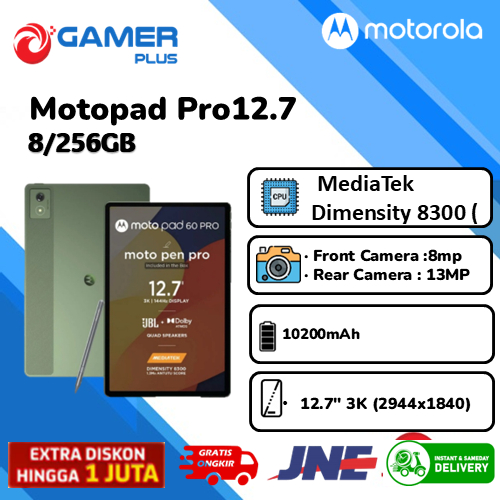Motorola Motopad Pro12.7 inch 3K 144Hz 8gb 256gb Garansi Resmi