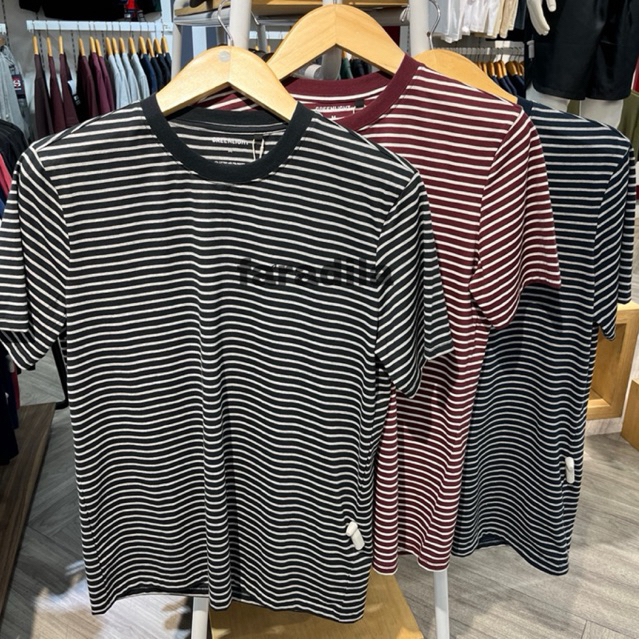 Kaos Greenlight Basic Stripe 3 Warna Reguler Fit 100% Original