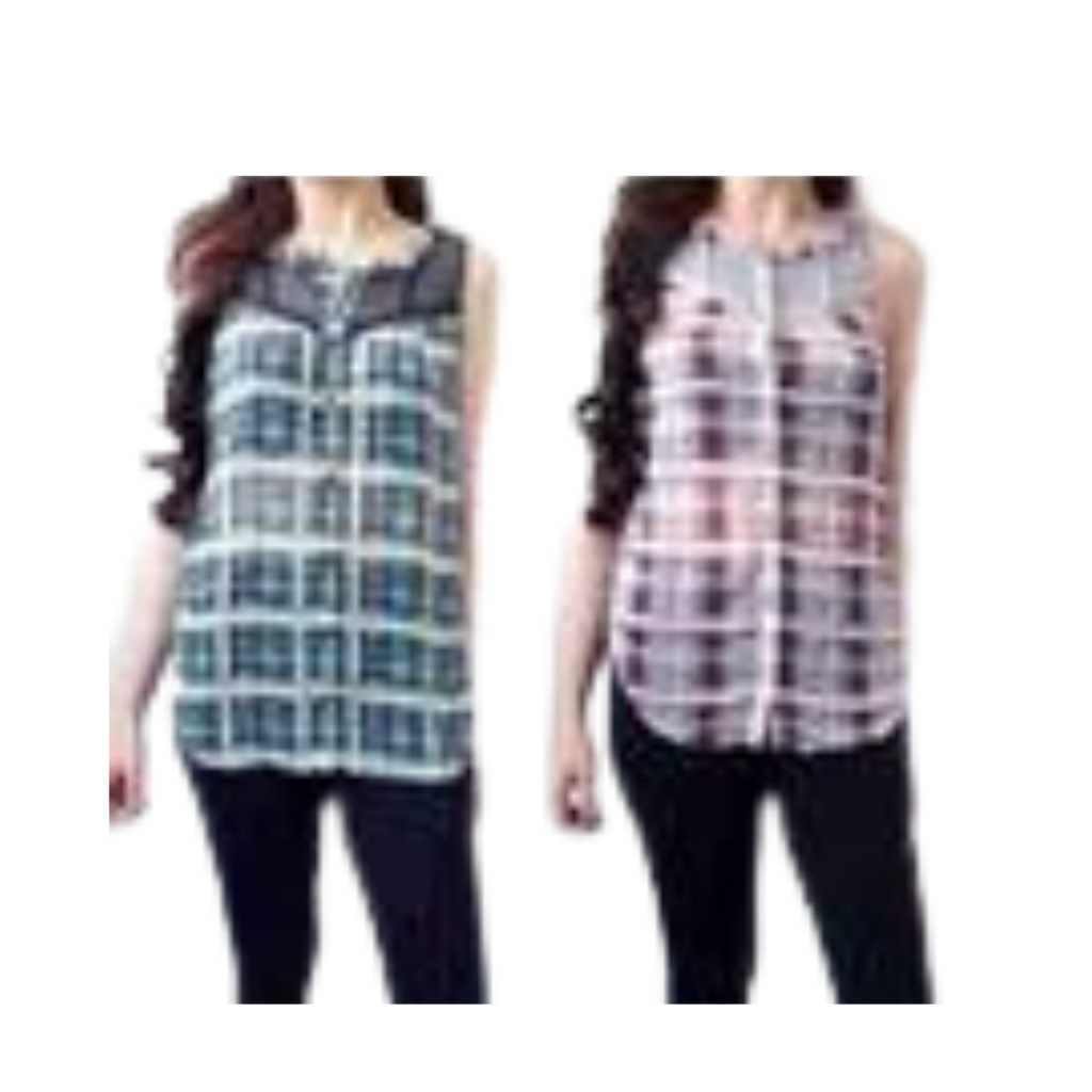 Tanktop Atasan Wanita Kerah V-neck Tengtop Full Kancil Blouse Wanita Kancing TanktopTali Dua Brukkat