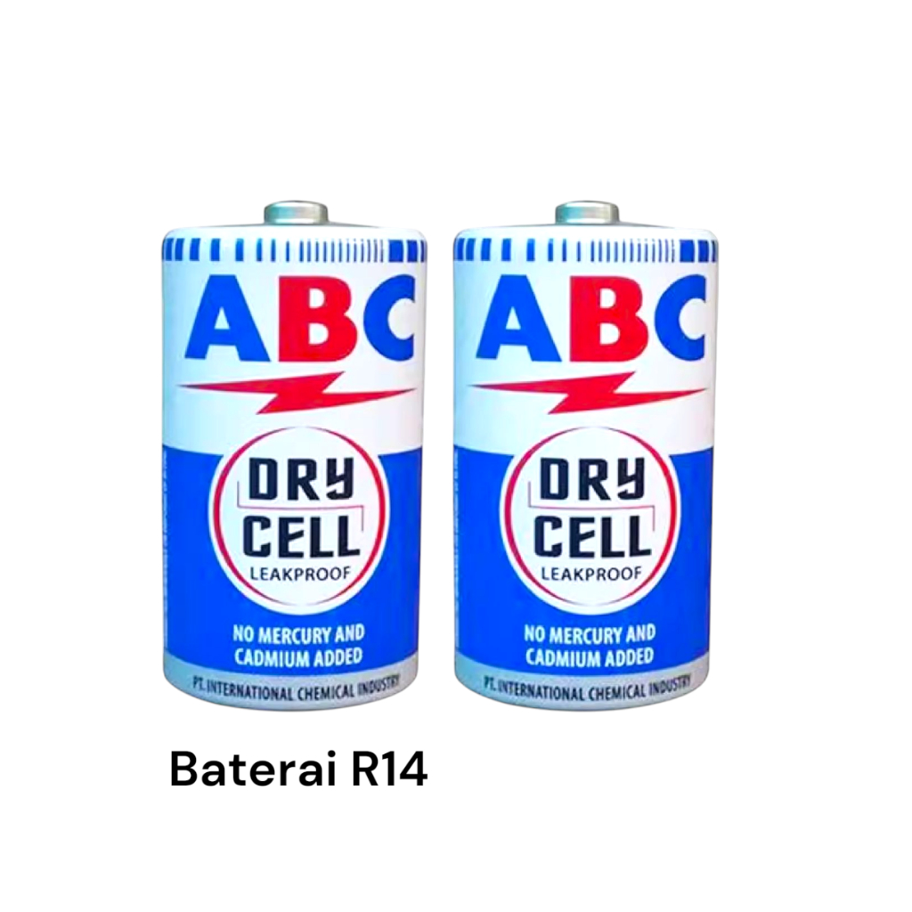 Baterai abc R14 R20 2PCS