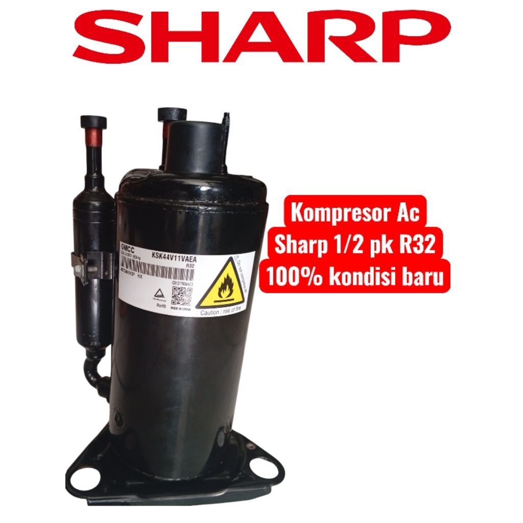 Kompresor Ac Sharp 1/2 pk R32 Merk GMCC ORIGINAL