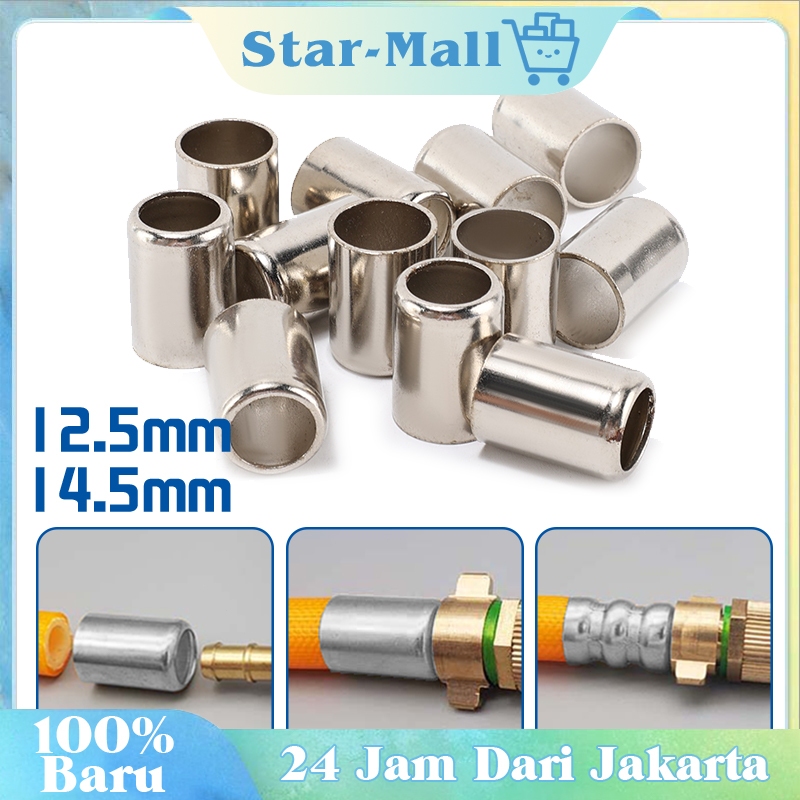 50pcs  Selongsong Klem Pres Selang Kompresor Klem Pres Selang Klem Selang Kompresor