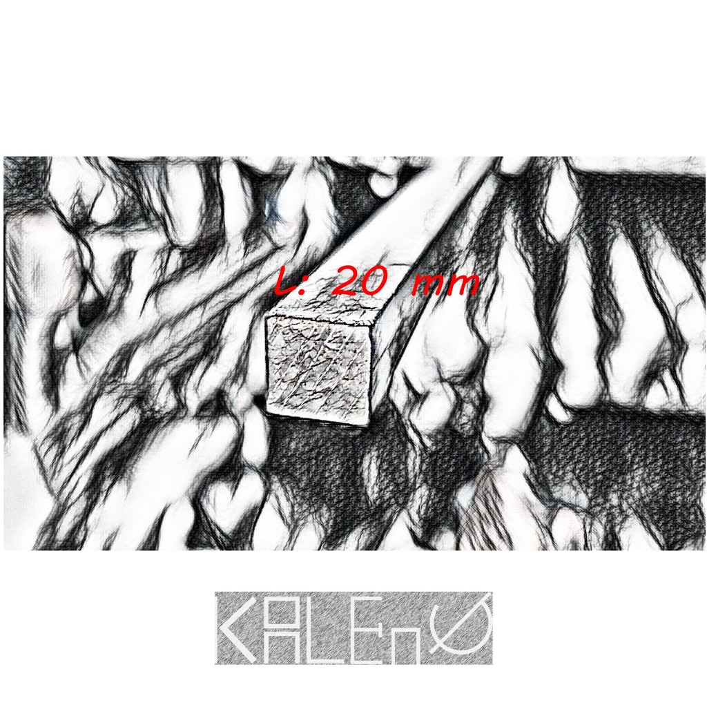 As Pejal Kotak Aluminium 20 x 20 mm