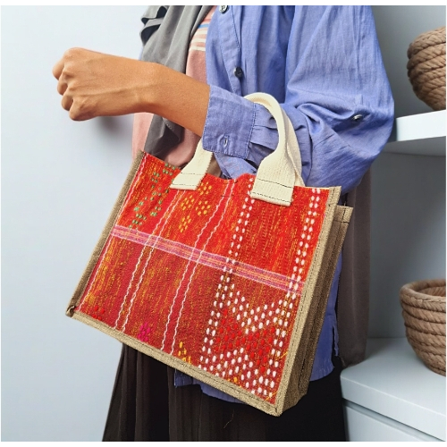 Tas Kanvas - Tas Batik Wanita Premium - Tote Bag Batik - Tas Kondangan Kecil - Tas Etnik Batik Ulos 