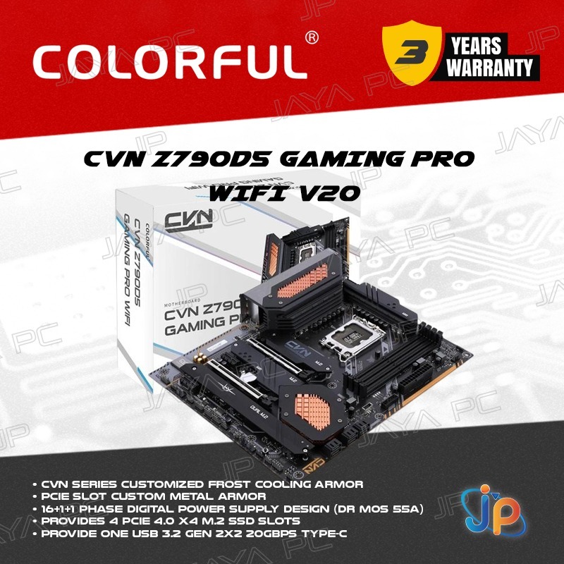 Motherboard Colorful CVN Z790D5 GAMING PRO WIFI V20 (LGA1700, Z790, DDR5, USB3.2, SATA3)