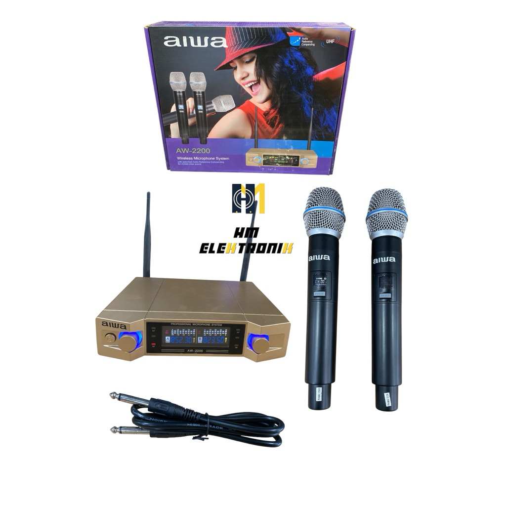 Microphone Wireless Aiwa 2200 mic