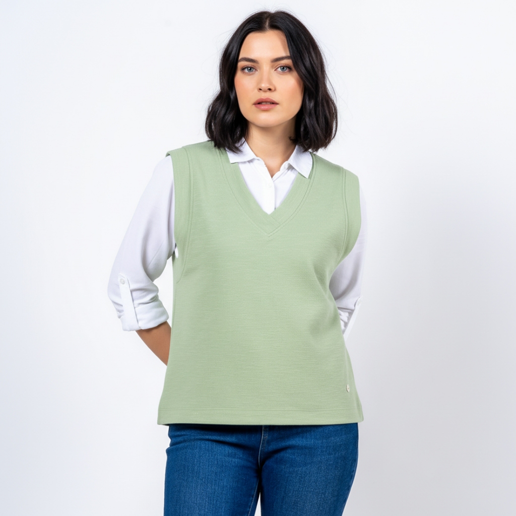 C2 Libera Green Vest Sleeveless Wanita - Outer Wanita