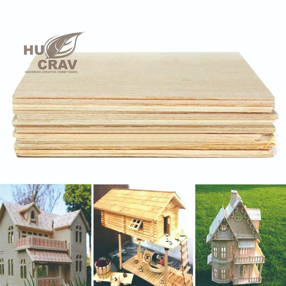 BIG BALSA Laminasi 2mm 30x60cm balsa lebar BRIDGE BALSA - ORDER Minim 3 lembar