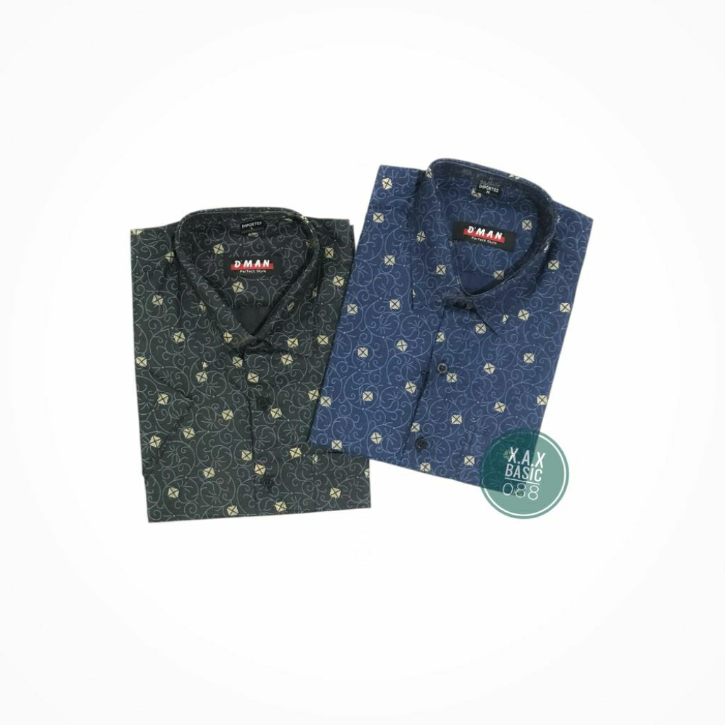 kemeja basic pria lengan pendek 088