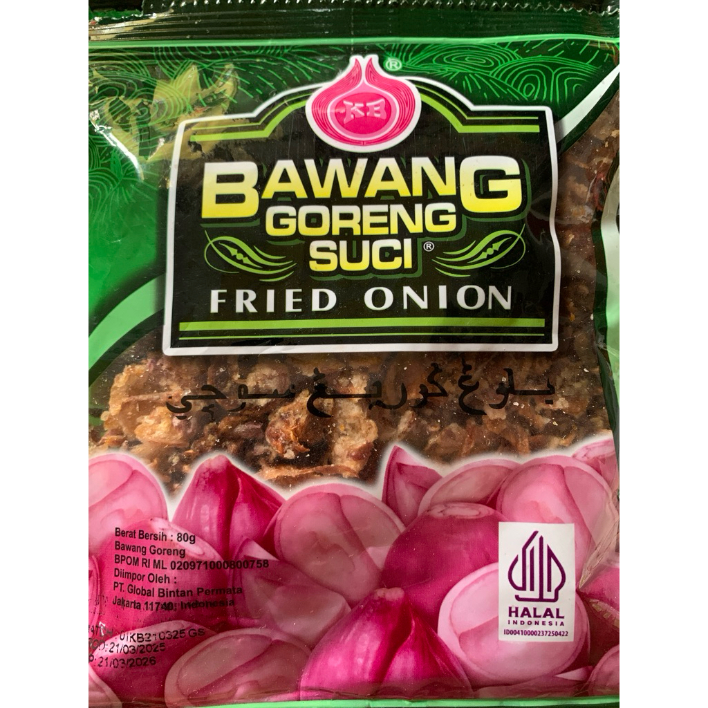 

Bawang goreng suci
