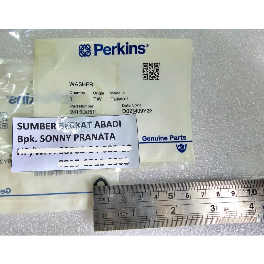 PERKIN 2415D051 WASHER OVERFLOW - GENUINE