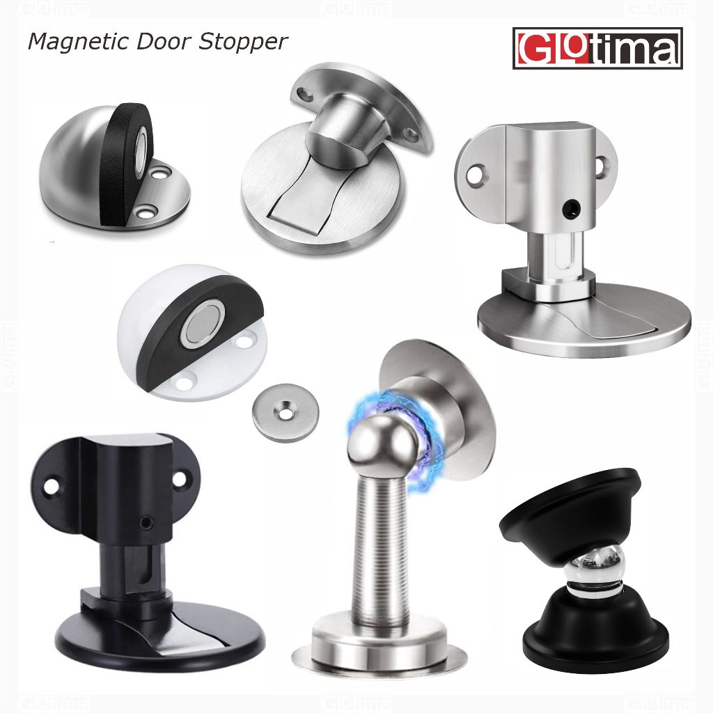 Magnetic Door Stopper Magnet Penahan Pintu Magnet Ganjal Ganjelan Pengganjal Pintu Magnet Stainless