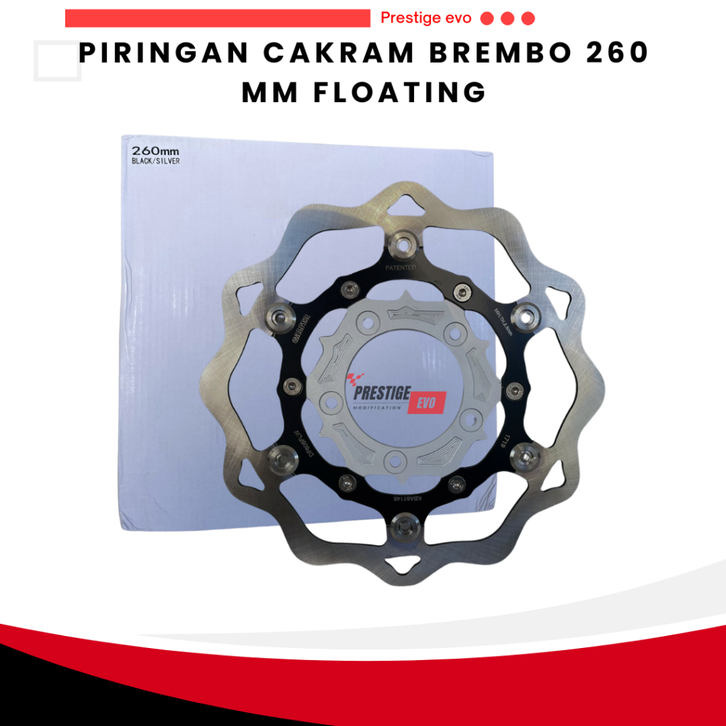 Piringan Cakram Brembo 260mm DISC BREMBO ORIGINAL VIETNAM FLOATING 260 mm mio vario beat scoopy