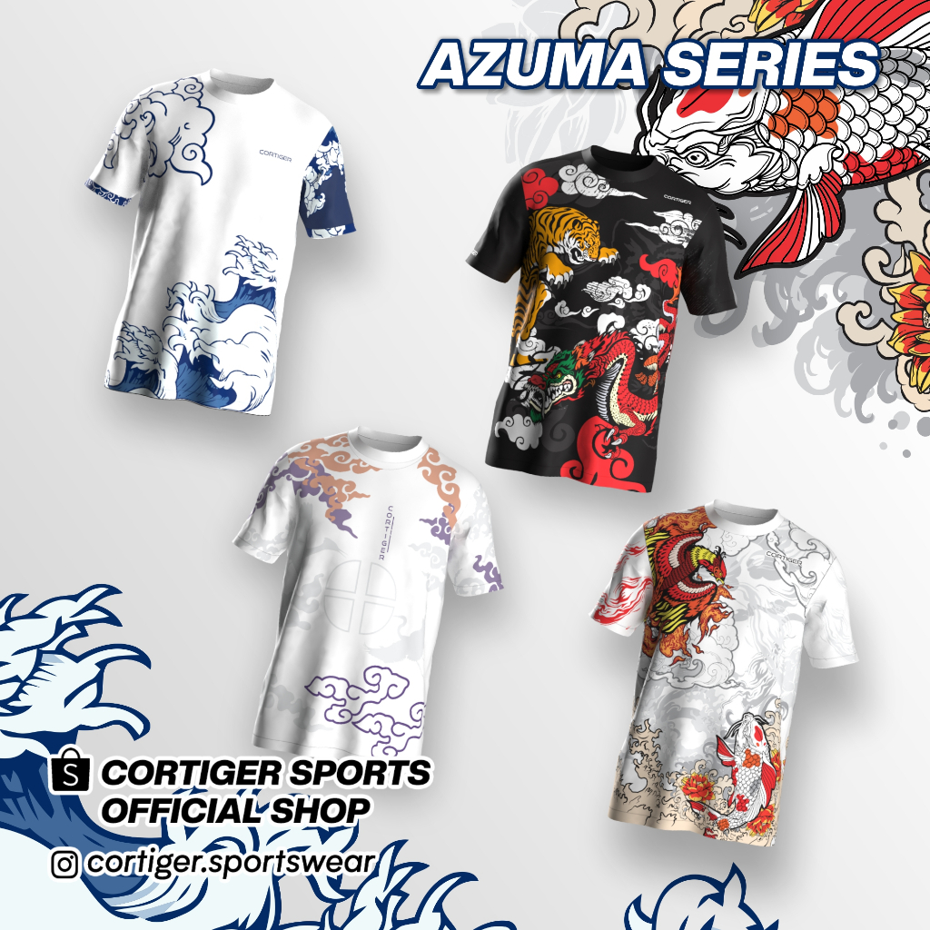 Cortiger Jersey Running Kaos Olahraga Wanita Azuma Series