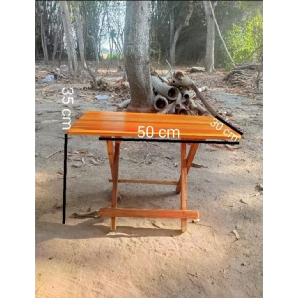 GROSIR MEJA BELAJAR LIPAT JUMBO KAYU JATI MODEL TINGGI