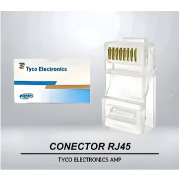 Connector RJ45 AMP Box Tyco Electronics per pcs