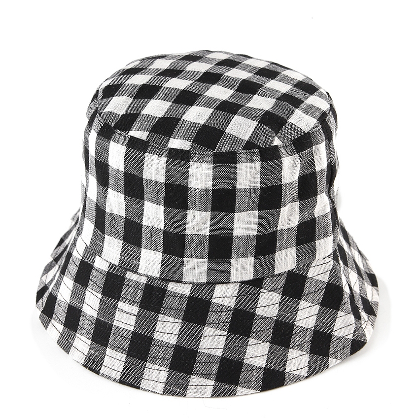 Urban State - Checkered Bucket Hat - Black
