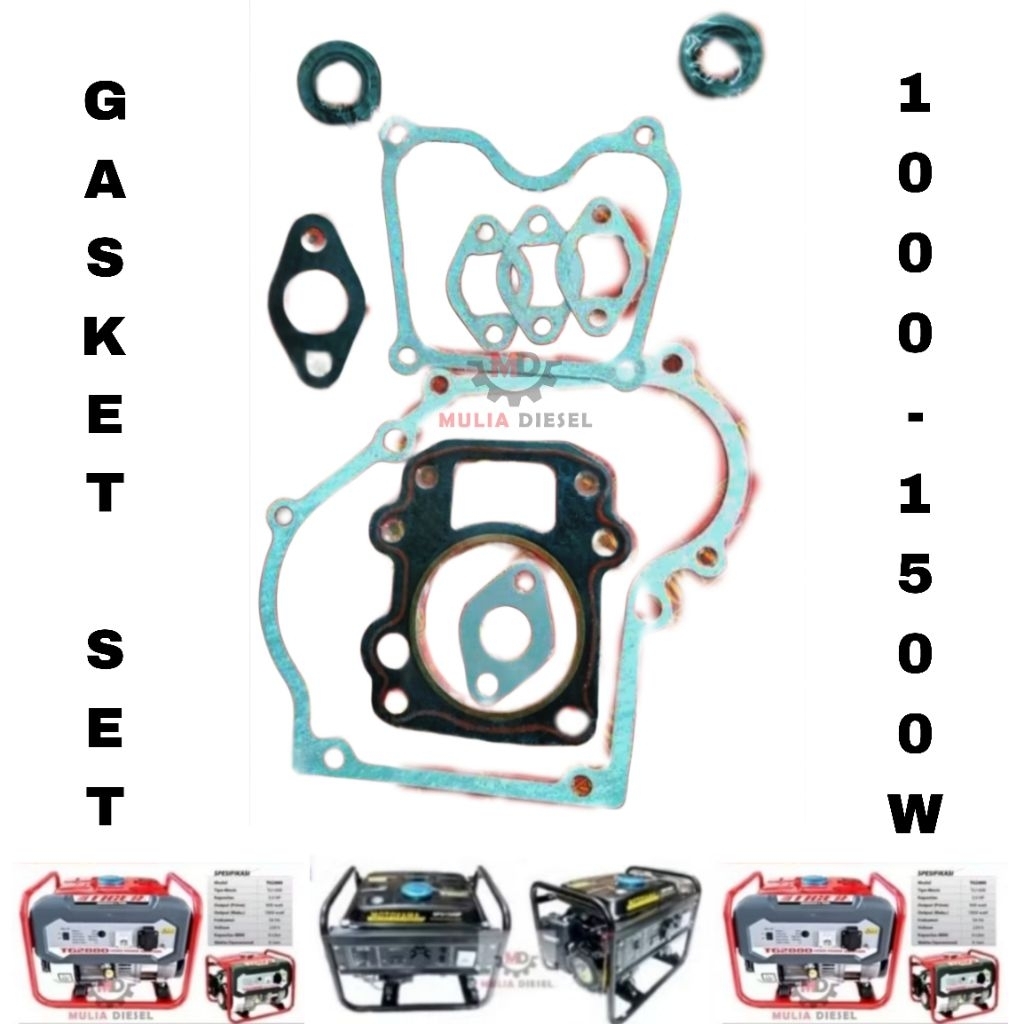 Paking Set Pak Full Set Generator Genset 4 tak 1000 watt 1500 watt