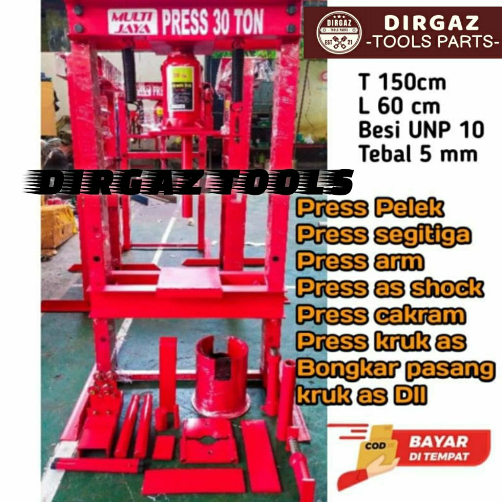 Alat pres press velg pelek segitiga rajawali arm as shock depan bongkar pasang kruk as semua motor
