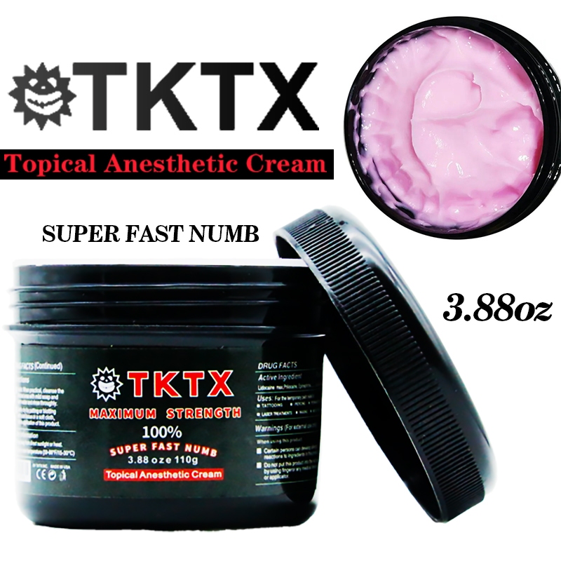 TKTX 100% Maximum Strength Numb Tattoo Pink Lotion Untuk Sulam Alis/Sulam Bibir/Anastesi