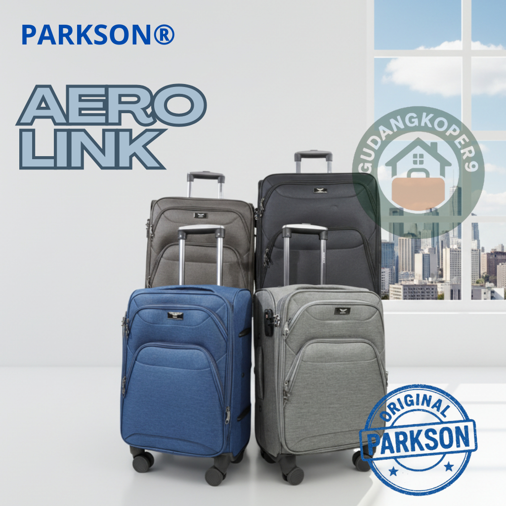 PARKSON KV12 - AEROLINK CASE koper kanvas ringan tebal dan anti sobek dengan ukuran 20,24,28 cocok u