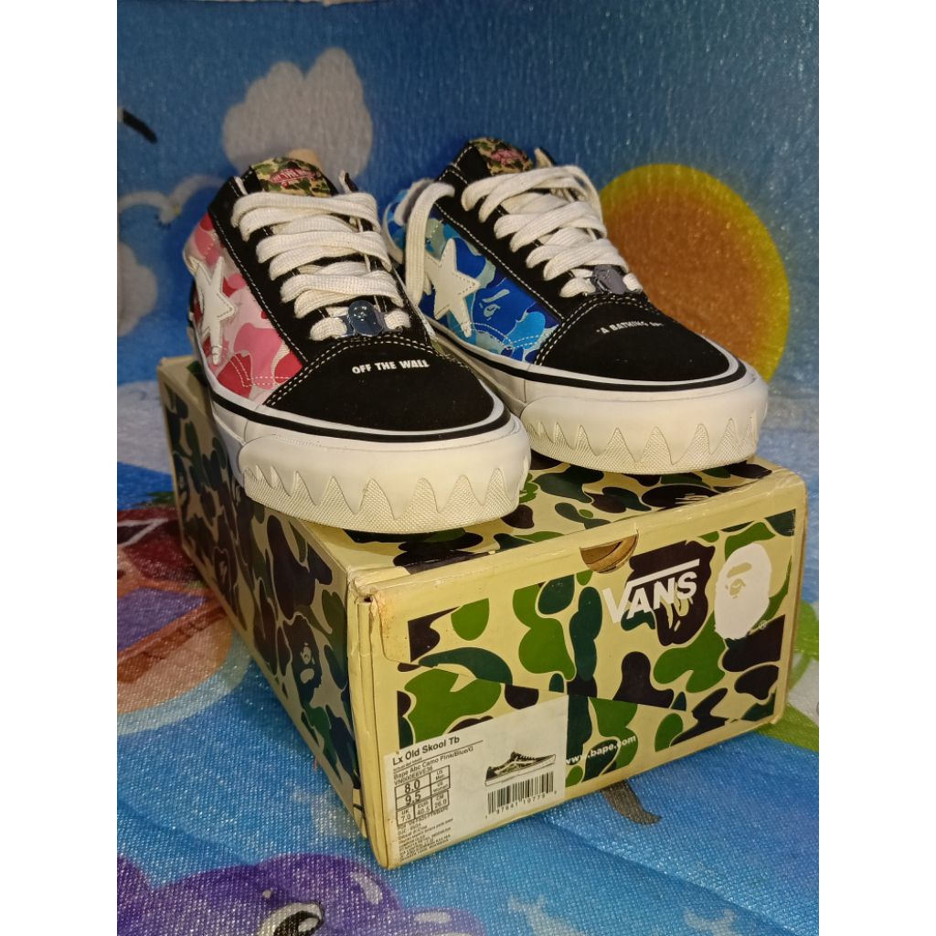 Vans Old Skool X Bape Shark ABC Multi Camo