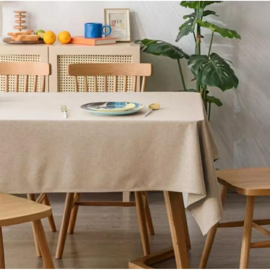 taplak meja kain taplak meja polos taplak meja bahan katun polymicro