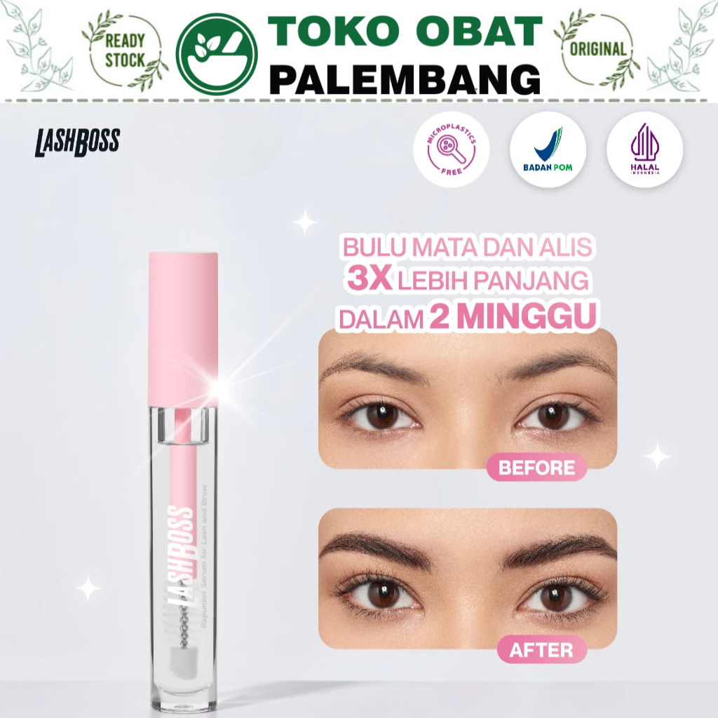 LASHBOSS SERUM BULU MATA DAN ALIS RAPUNZEL SERUM LASH BROW EYELASH LASH BOSS