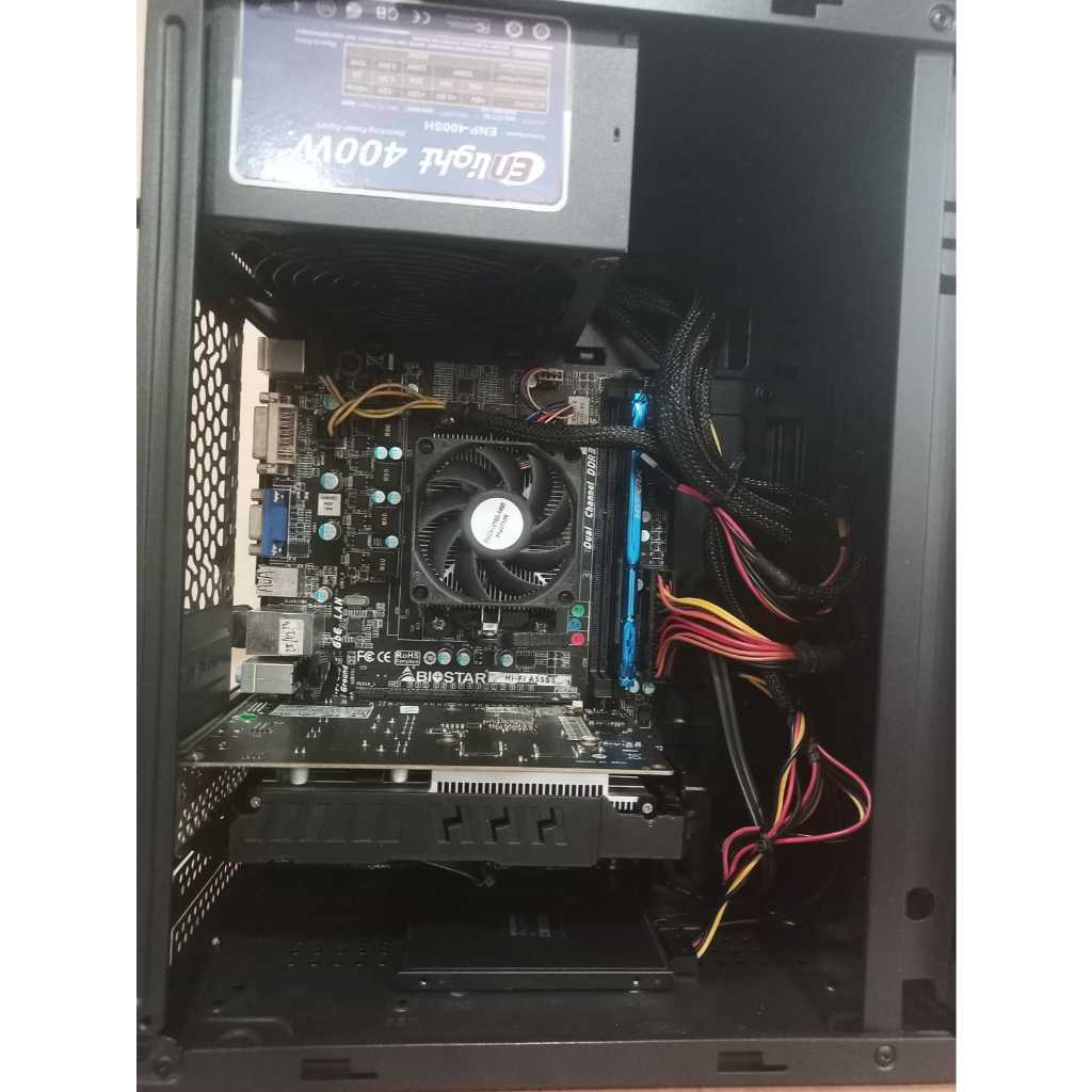 PC AMD A8 6600K FM2 Ram 8GB DDR3 SSD 120Gb VGA GTX 1050Ti 1050 Ti Komputer Nvidia Geforce