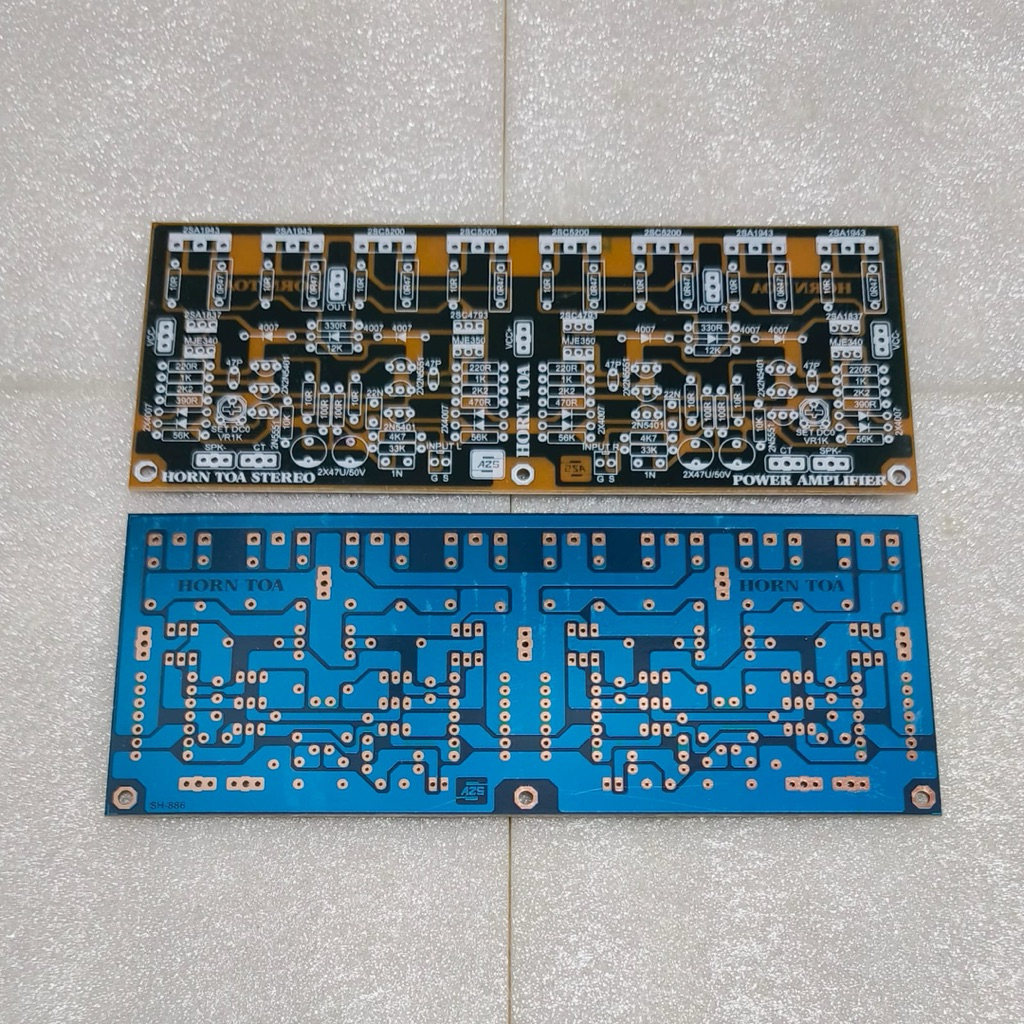 PCB Driver Power Amplifier Horn TOA Stereo Pertinak