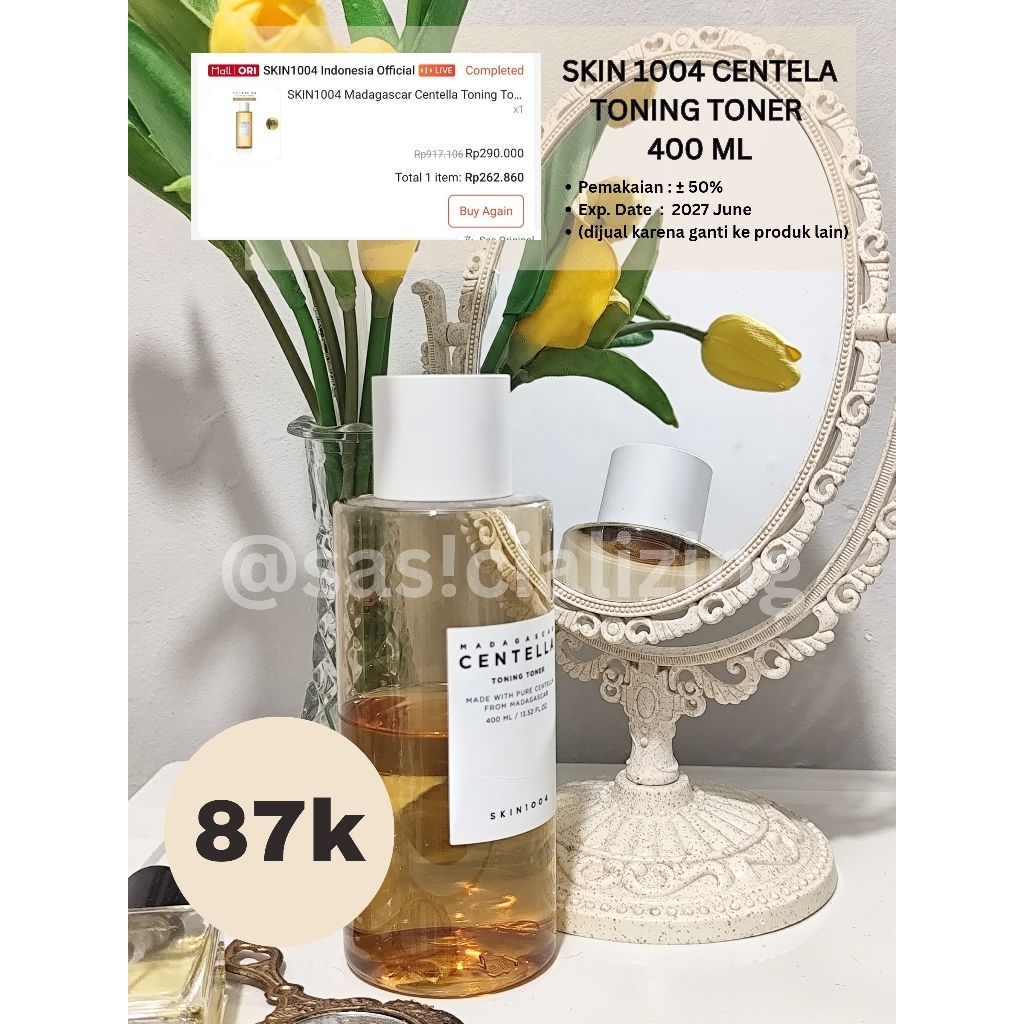 SKIN 1004 CENTELA TONING TONER 400ML