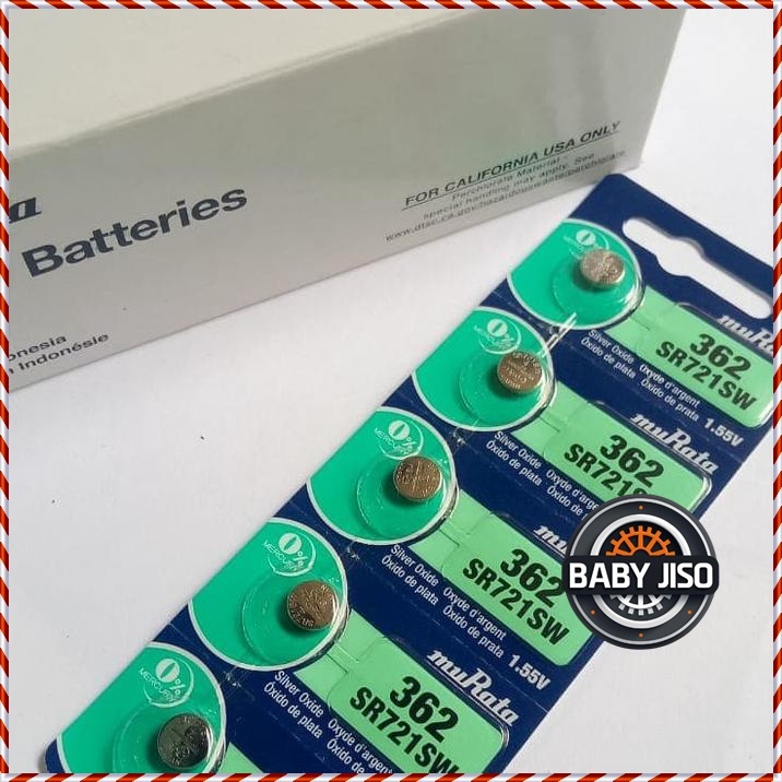 murata baterai 362/SR721SW /721 Kancing , batrei ori