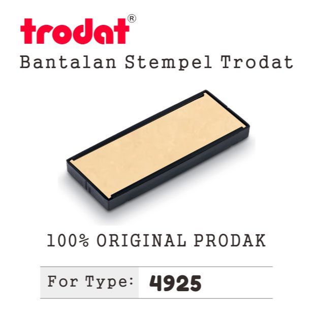 

Replacement Ink Pad / Bantalan Trodat Original Type 4925 Tanpa Warna