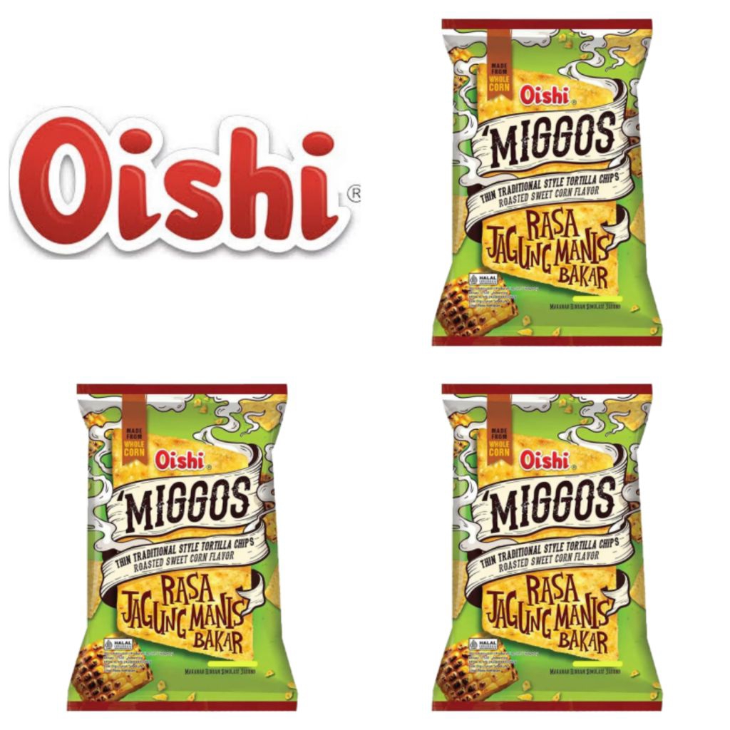 Oishi Miggos Snack Rasa Jagung Manis Bakar 140 Gr