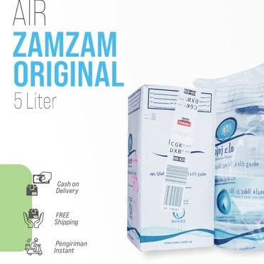 Air Zam Zam 5L Asli Makkah Hemat Murah || Air Zam Zam 5L Original Makkah Terjamin Asli