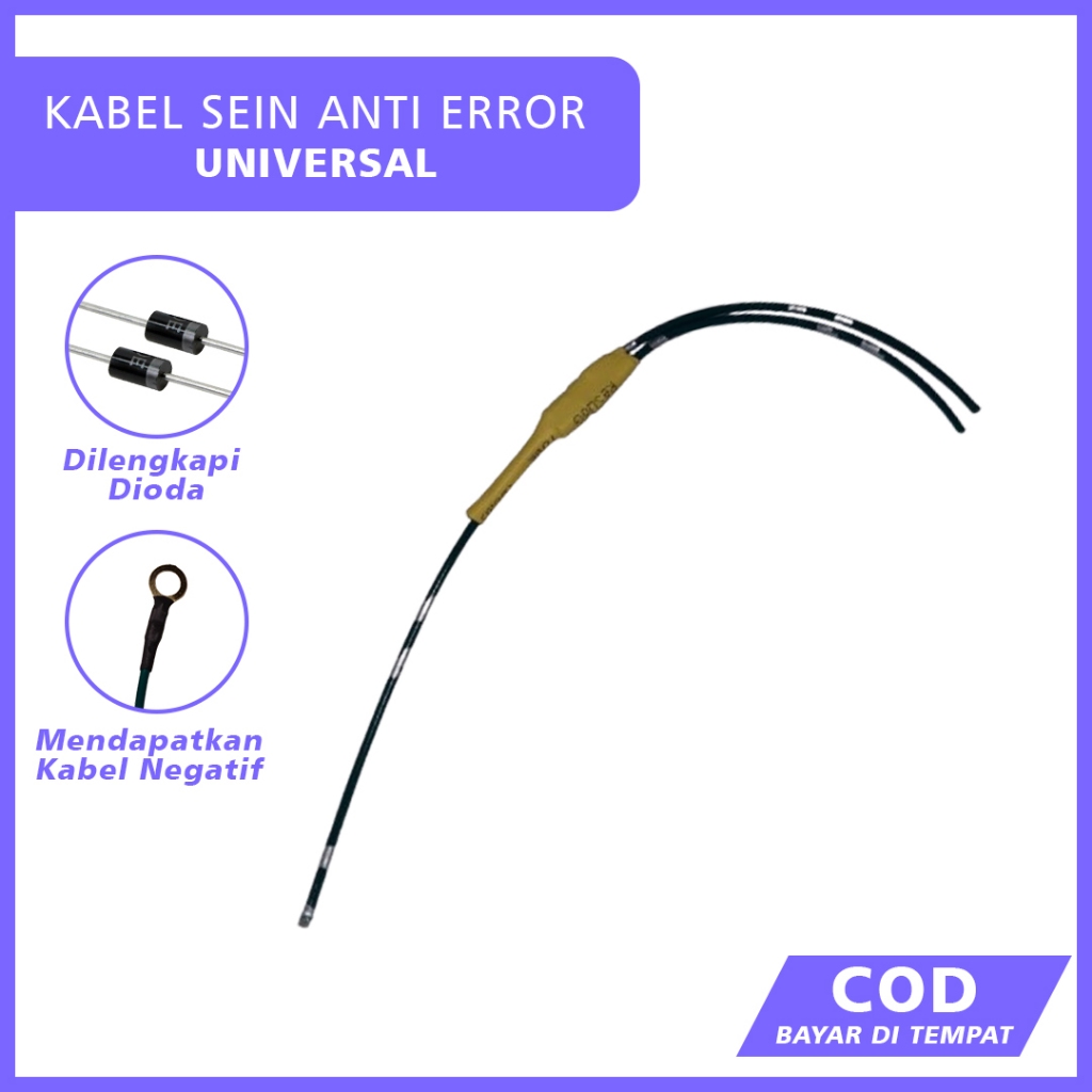KABEL DIODA PENYEARAH LAMPU SEIN SEN LED ANTI ERORR