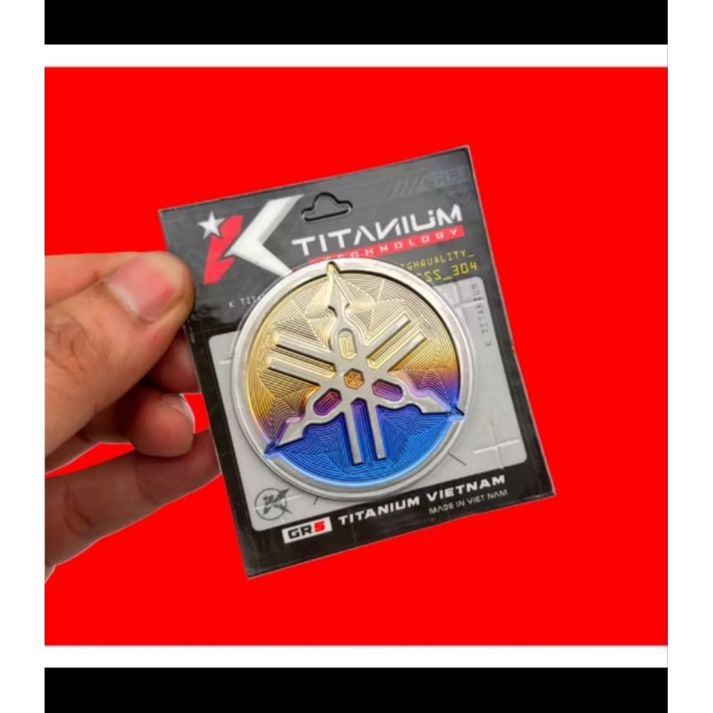 Emblem logo Yamaha BIG body Nmax titanium