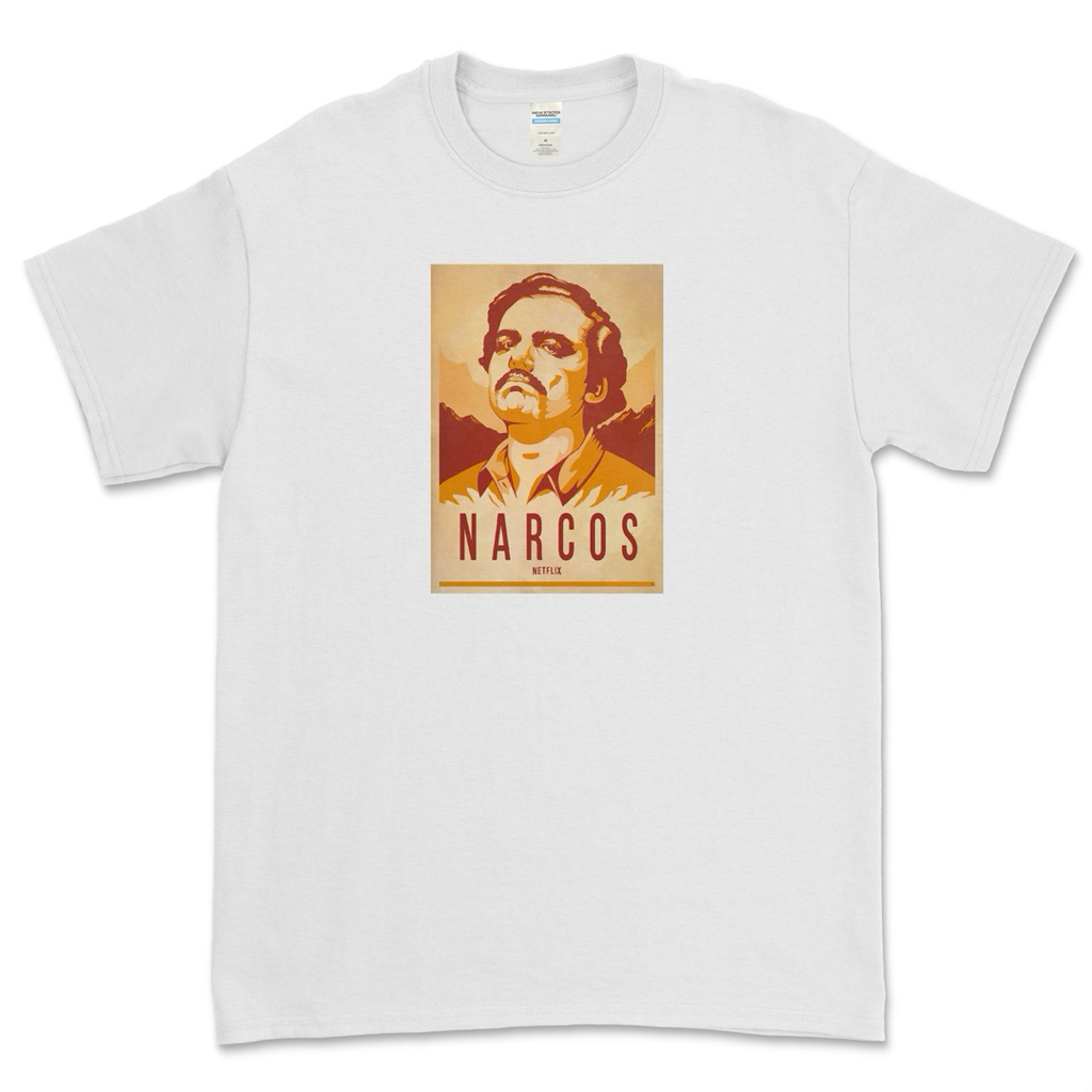 Baju Kaos Film Narcos Pablo Escobar Serial Movie Unisex Pria Wanita Cotton Premium