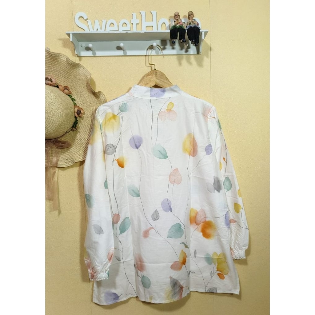 baju atasan blouse dewasa wanita cewek cantik katun jepang motif bunga