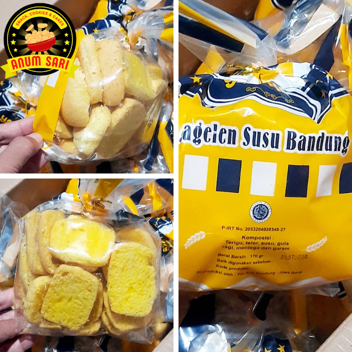 Roti Bagelen Susu Bandung [isi 20 Roti] Kue Kering - Anum Sari