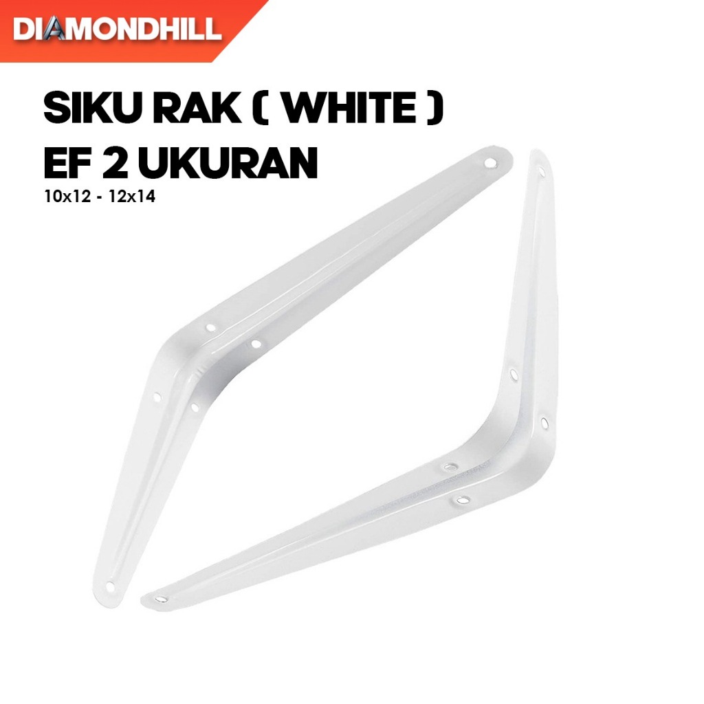 SIKU RAK DINDING | RAK DINDING SIKU L / SIKU AMBALAN RAK DINDING / PENYANGGA RAK / WHITE / WILMER - 
