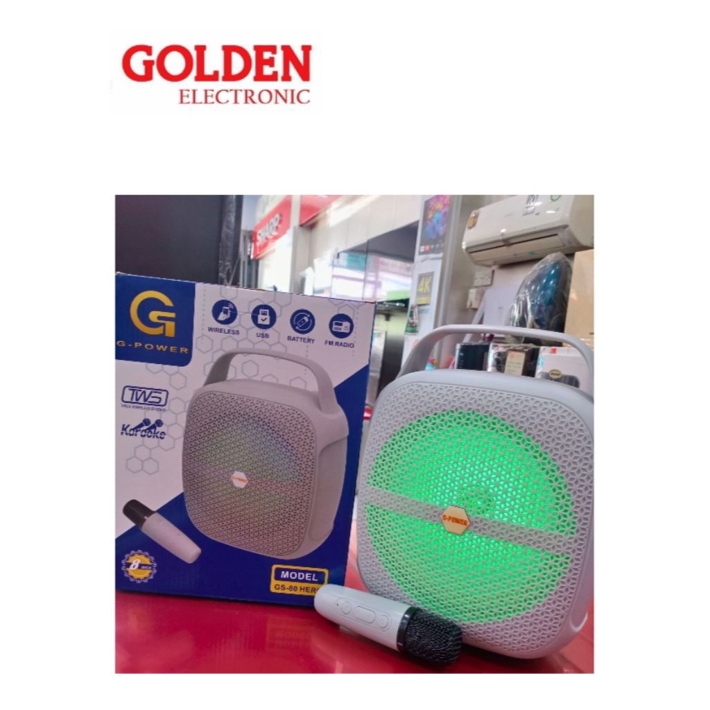 SPEAKER G-POWER GS-80 HERO HITAM DAN ABU