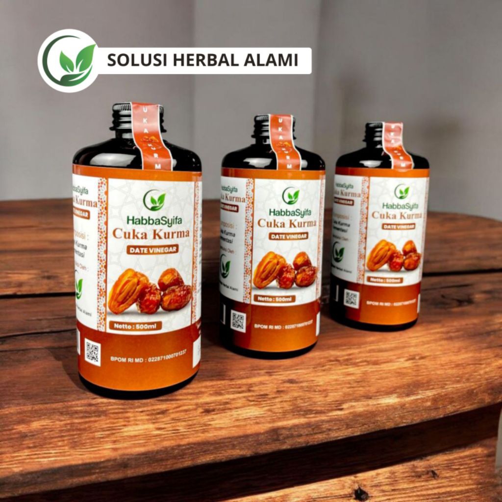 Free Sendok Kayu - 500ml Cuka Kurma Habbasyifa