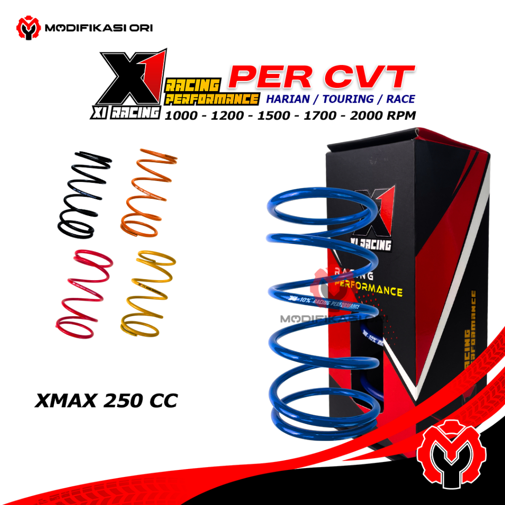 XMAX - PER CVT 1000 RPM X1 RACING - YAMAHA XMAX 250 - MODIFIKASI