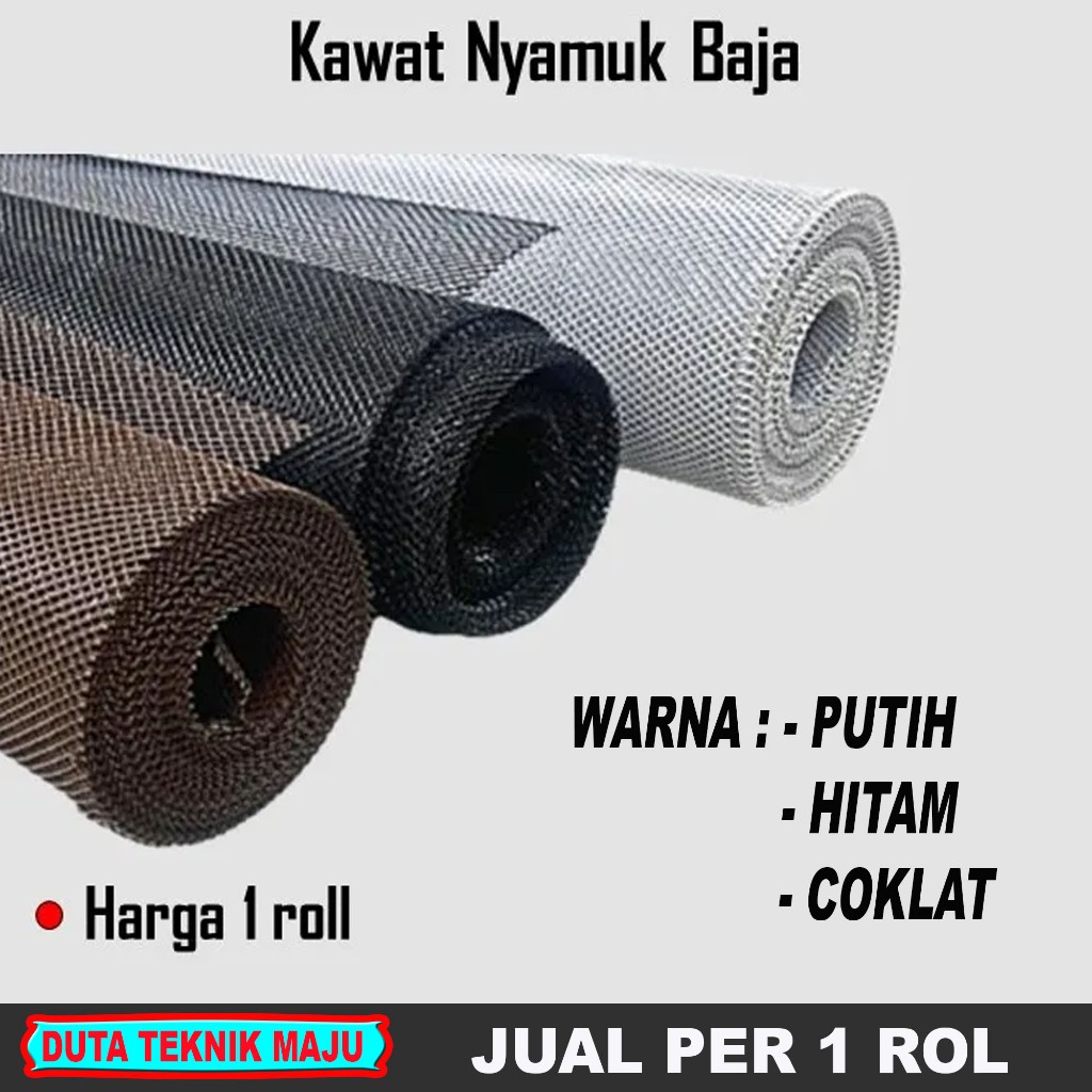 Kawat Nyamuk Baja / Kawat Baja Parabola PER ROL Anti Nyamuk Dan Tikus Anti Karat